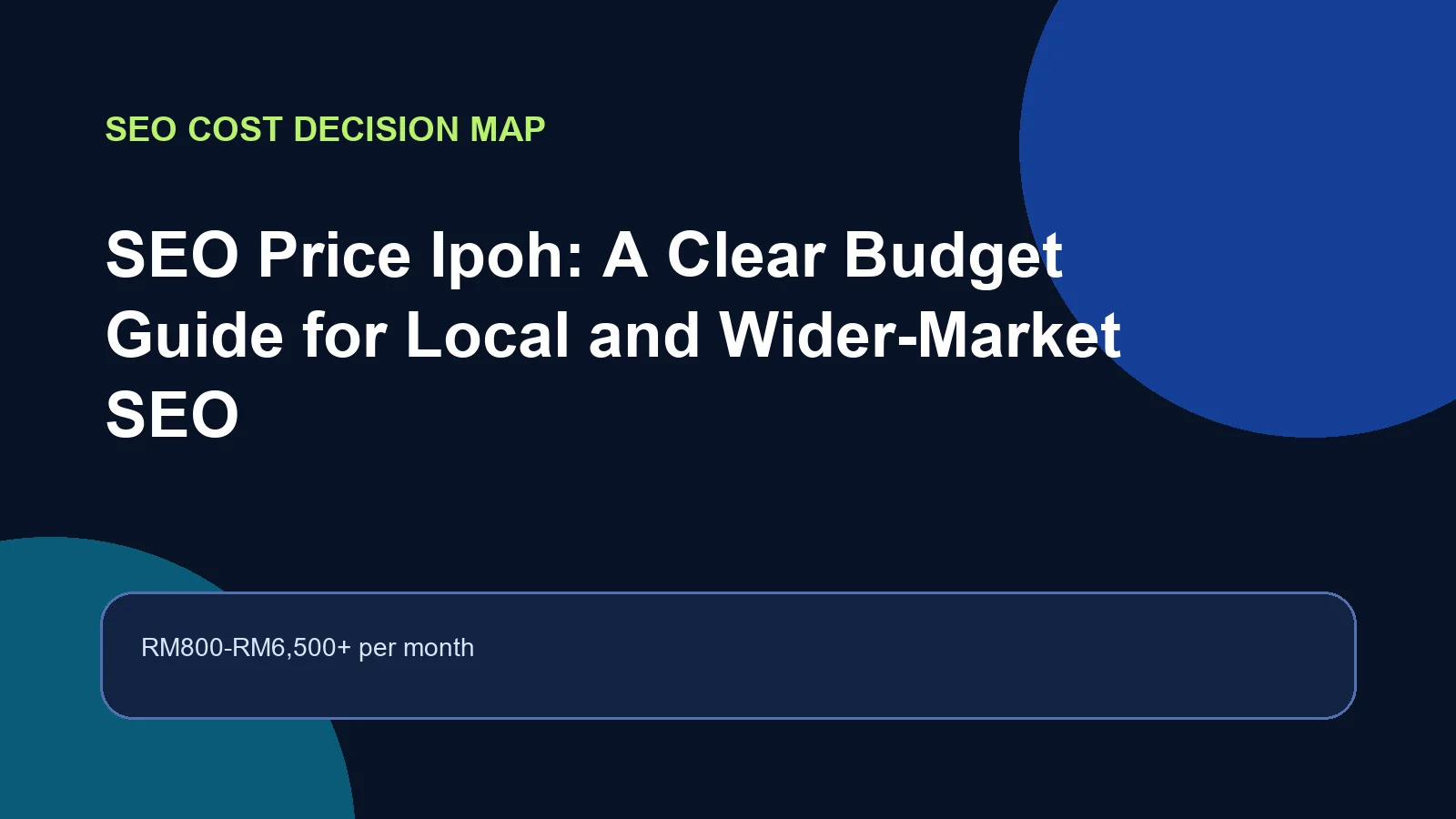 SEO price Ipoh market range planning guide