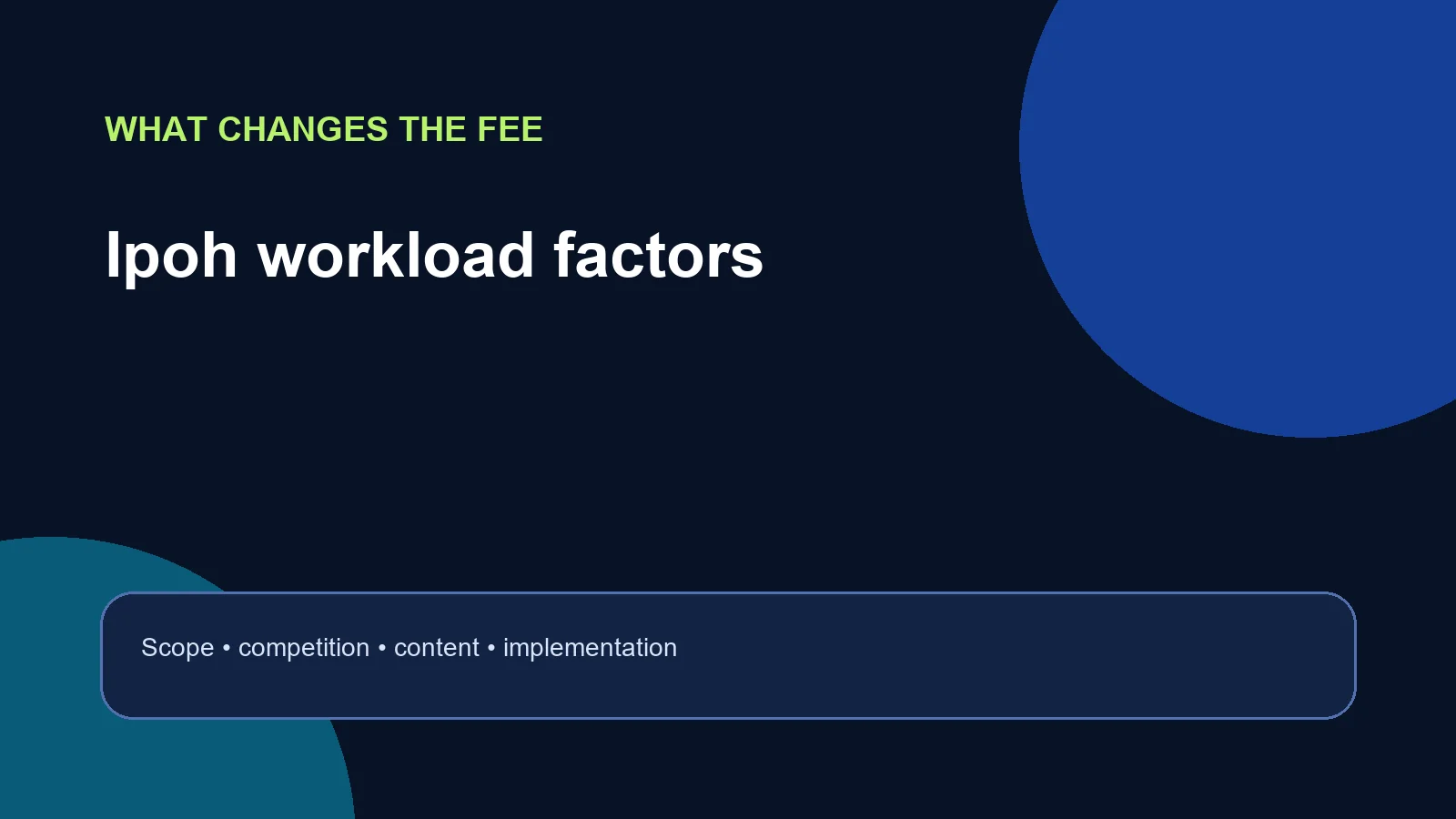 Factors that influence SEO price Ipoh quotations