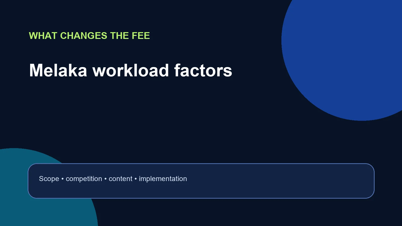 Factors that influence SEO price Melaka quotations