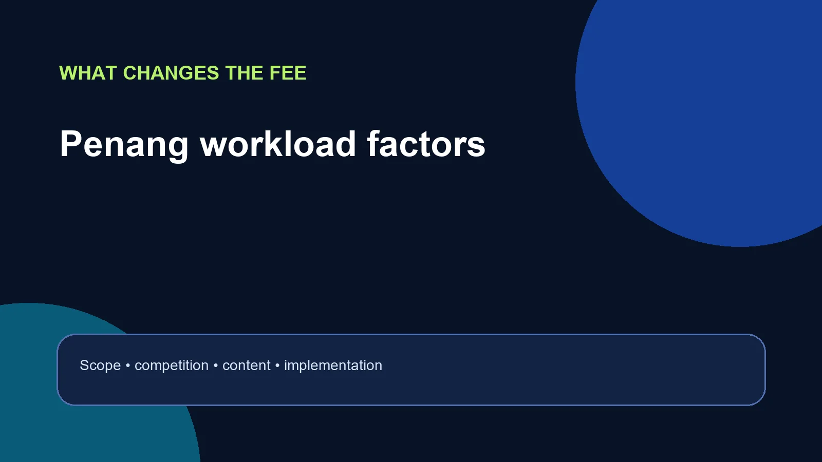 Factors that influence SEO price Penang quotations