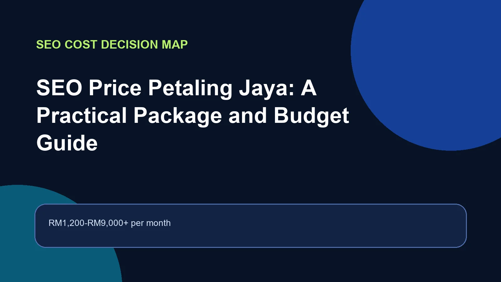 SEO price Petaling Jaya market range planning guide