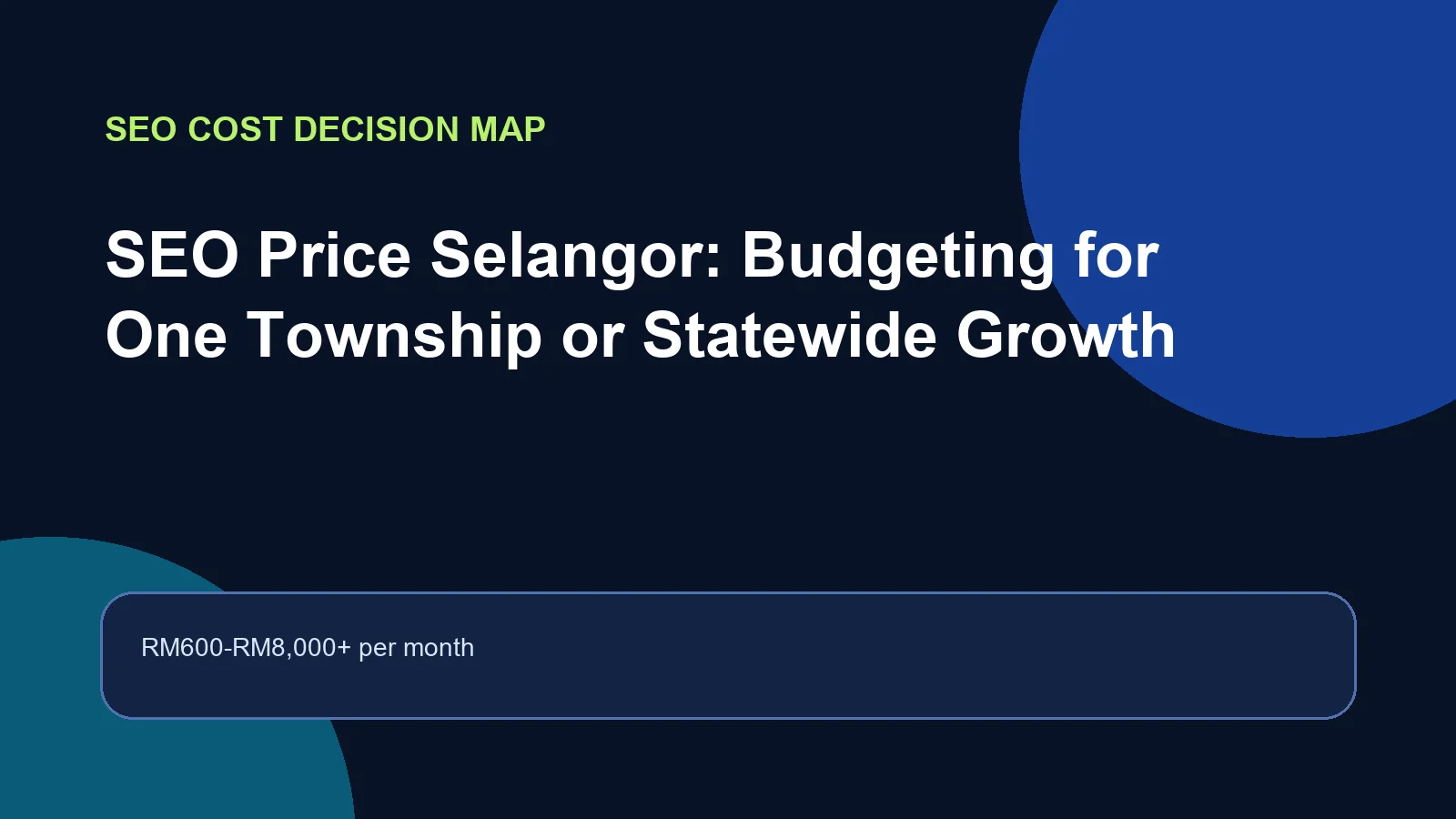 SEO price Selangor market range planning guide