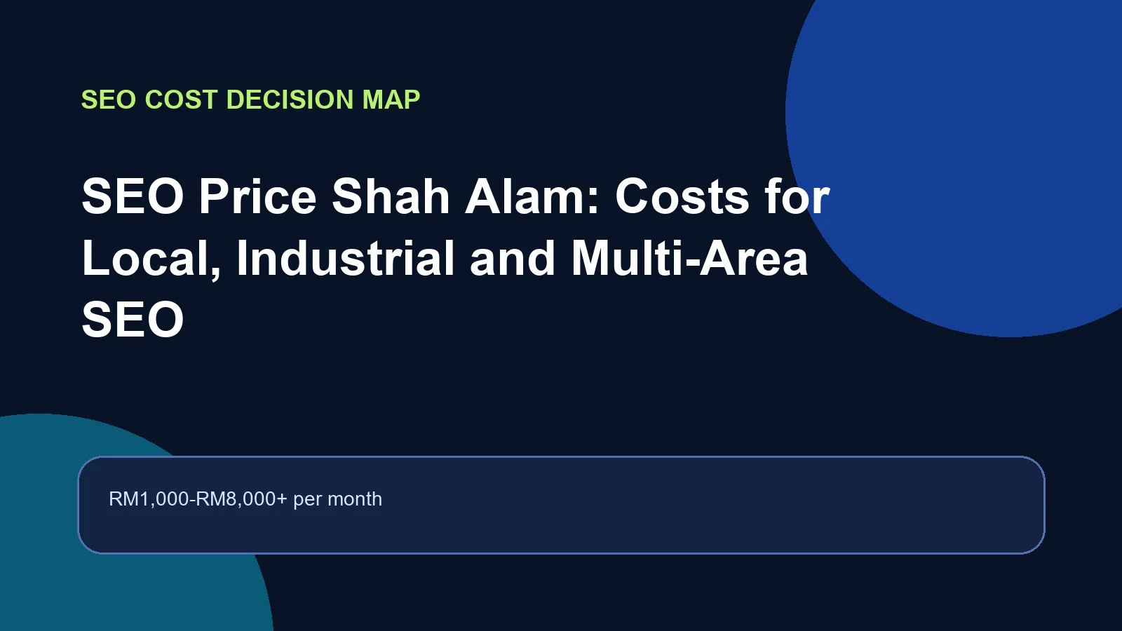 SEO price Shah Alam market range planning guide