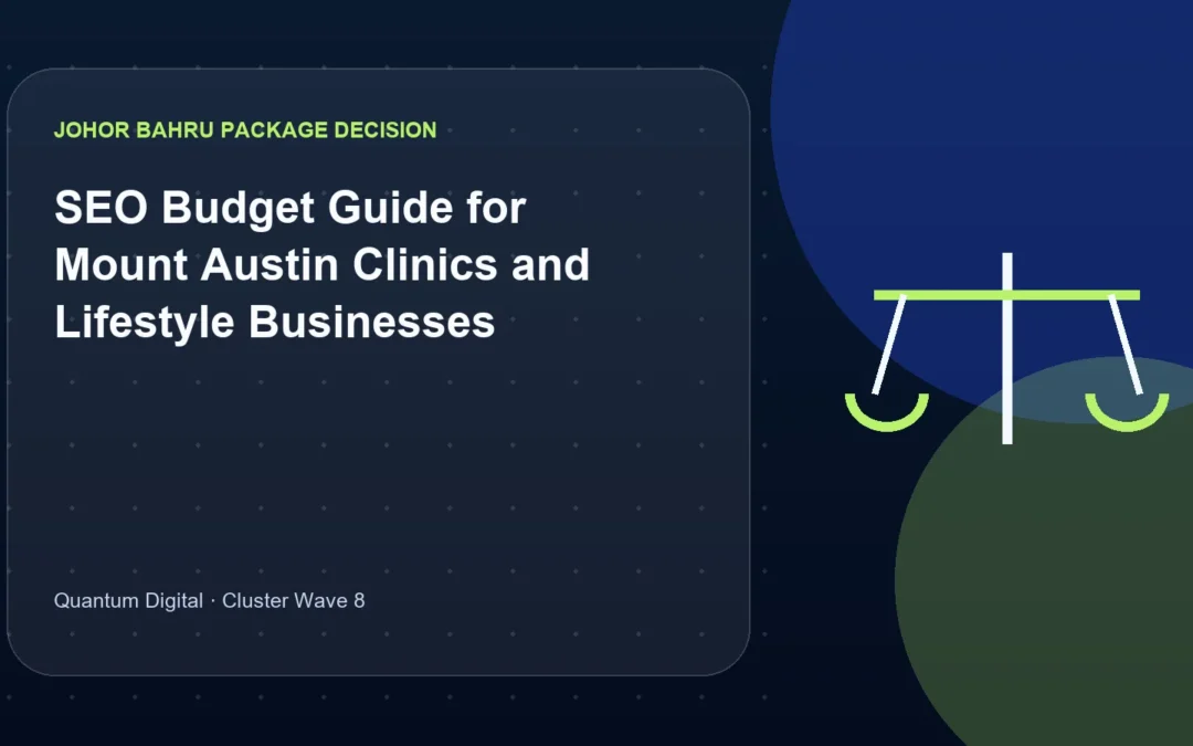SEO Budget Guide for Mount Austin Clinics and Lifestyle Businesses