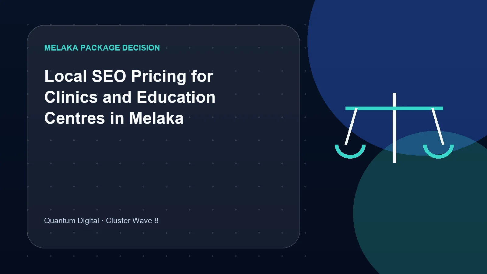 Illustrative decision graphic for Local SEO Pricing for Clinics and Education Centres in Melaka