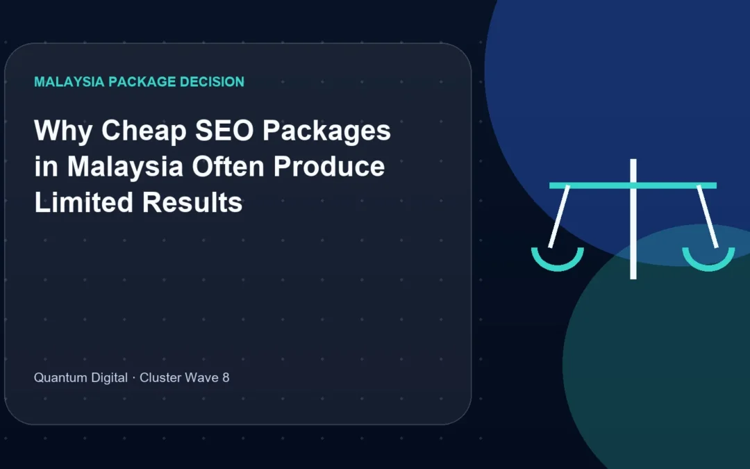 Why Cheap SEO Packages in Malaysia Often Produce Limited Results