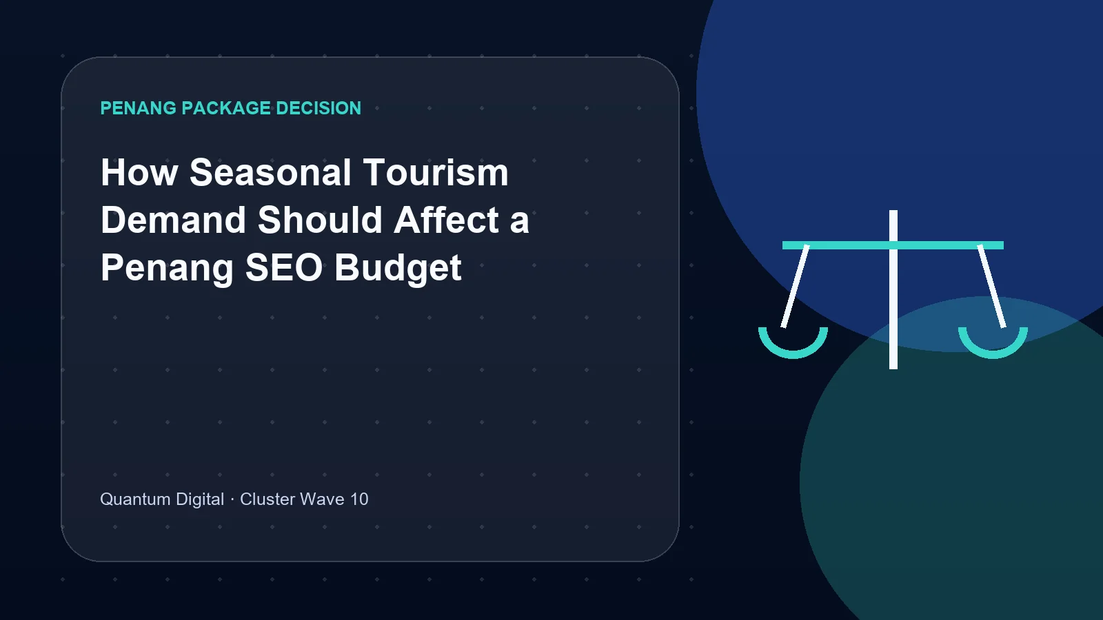 How Seasonal Tourism Demand Should Affect a Penang SEO Budget
