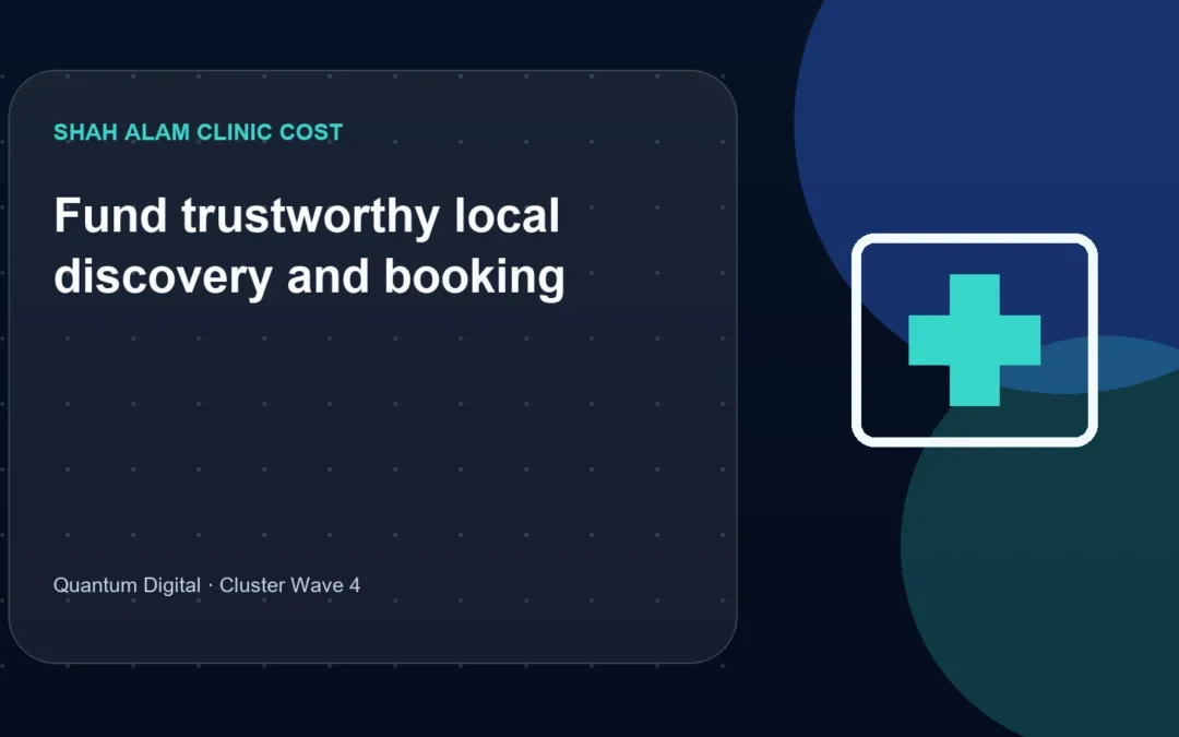 How Much Does Local SEO Cost for a Shah Alam Clinic?