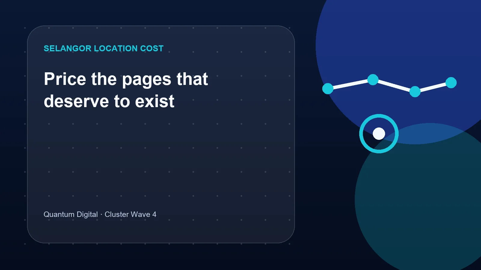 Illustrative planning graphic for How the Number of Location Pages Affects SEO Pricing in Selangor