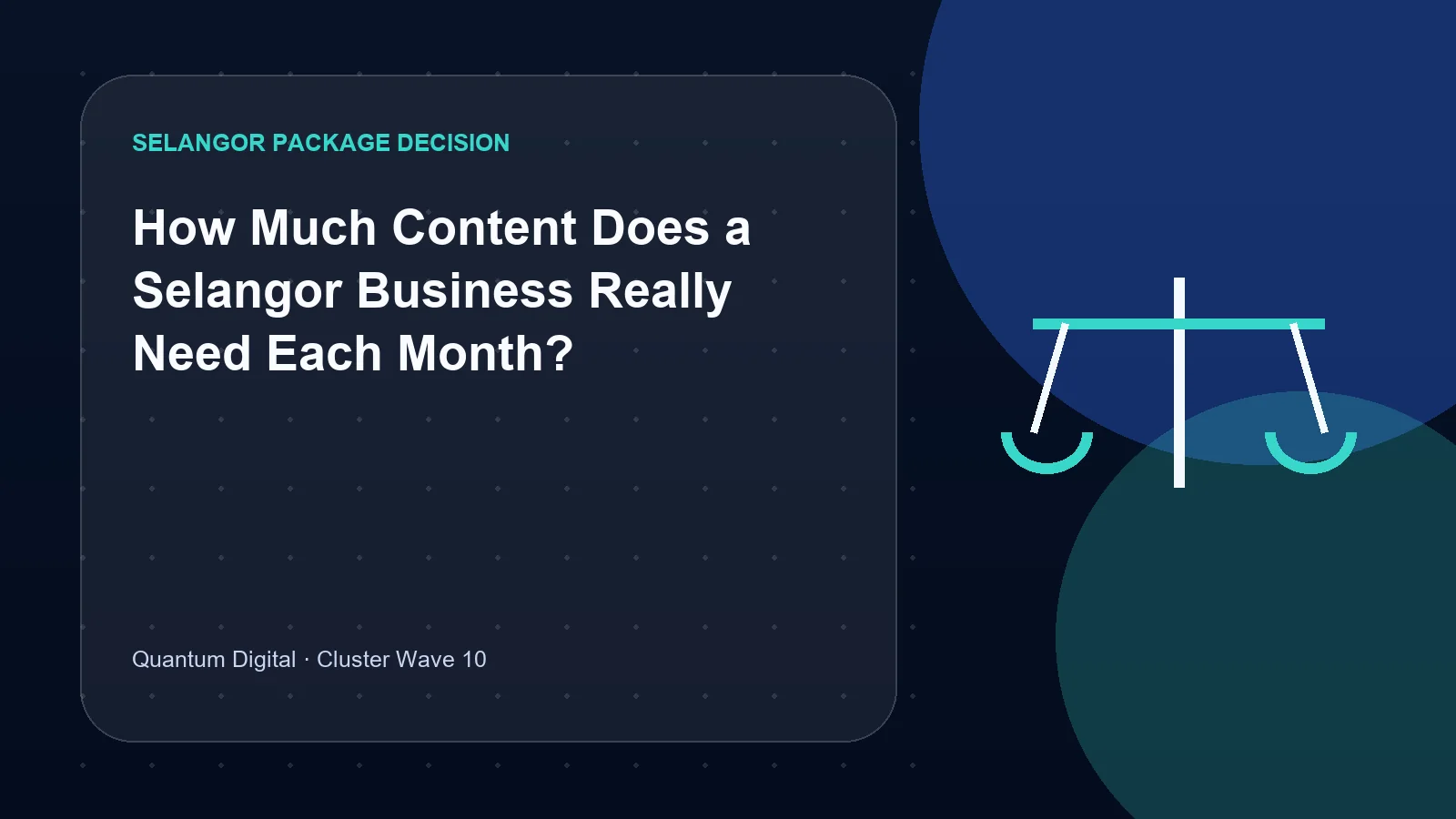 How Much Content Does a Selangor Business Really Need Each Month?